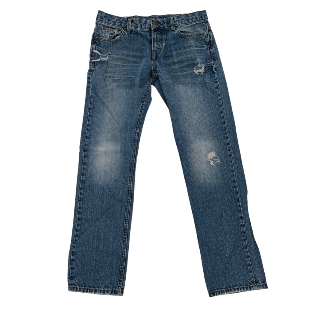 Aeropostale Slim Straight Button Fly Distressed Jeans Size 30 x 32 Men’s